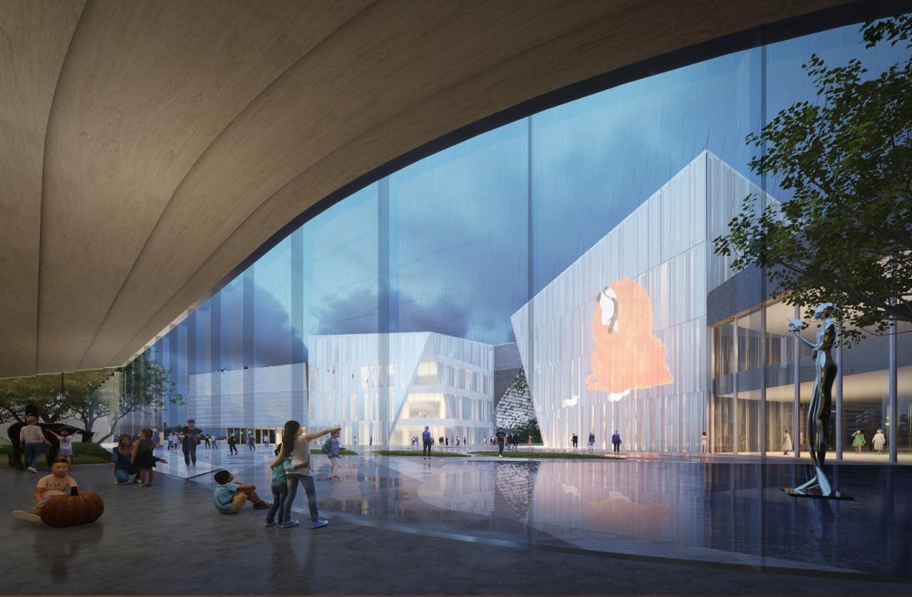 BIM建筑|深圳重点城市文化空间：龙华两心一馆 / AG汇创