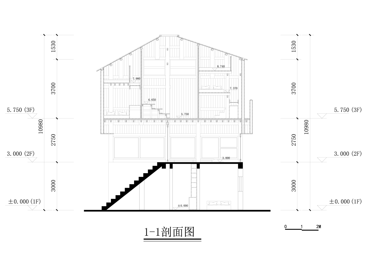 BIM建筑|归柳杨宅 / 無名营造社建筑事务所