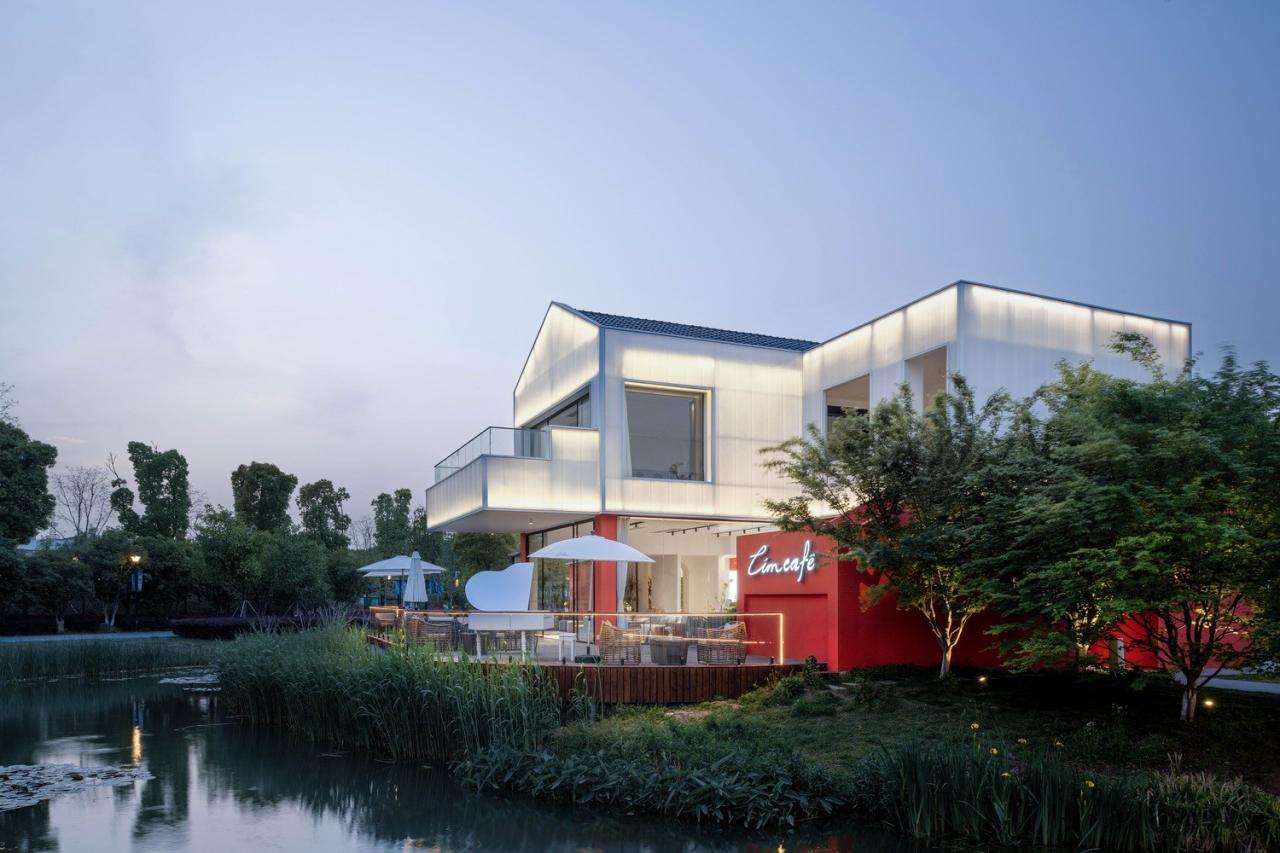 BIM建筑|古运河边的咖啡厅 / 有点建筑