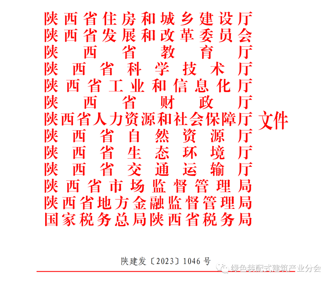 装配式政策|13部门印发《关于推动陕西全省装配式建筑绿色高质量发展的实施意见》