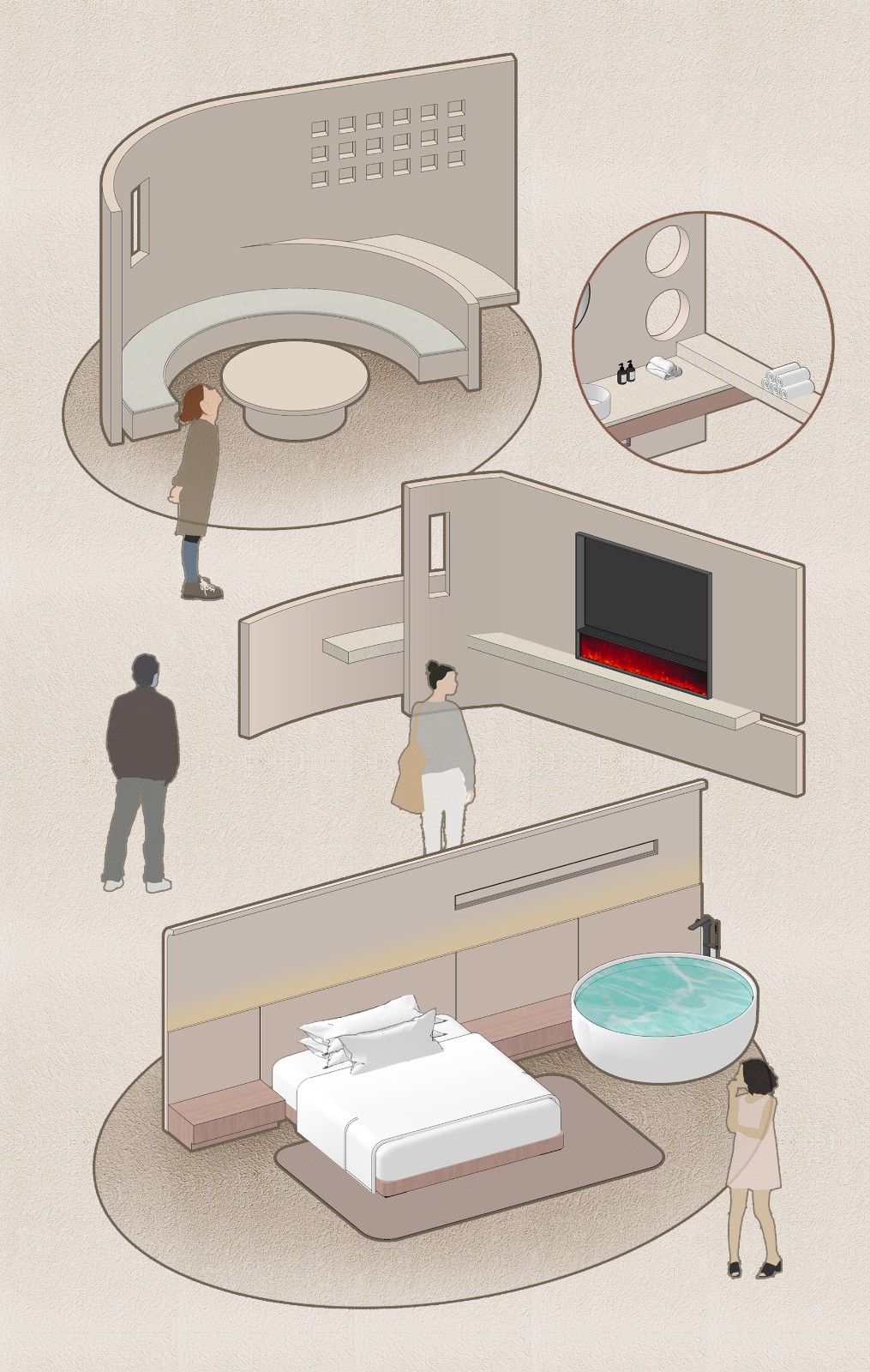 BIM建筑|千山境民宿：渔船回港，千山境 / 巢羽设计事务所