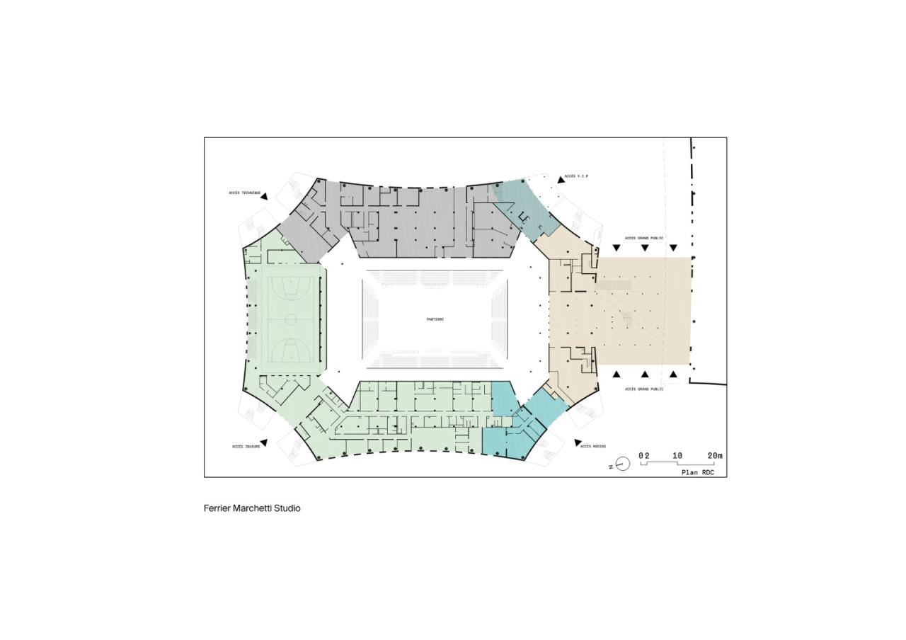 BIM建筑|透明‘外衣’，CO’Met 体育中心 / CMA+FMS+ Populus