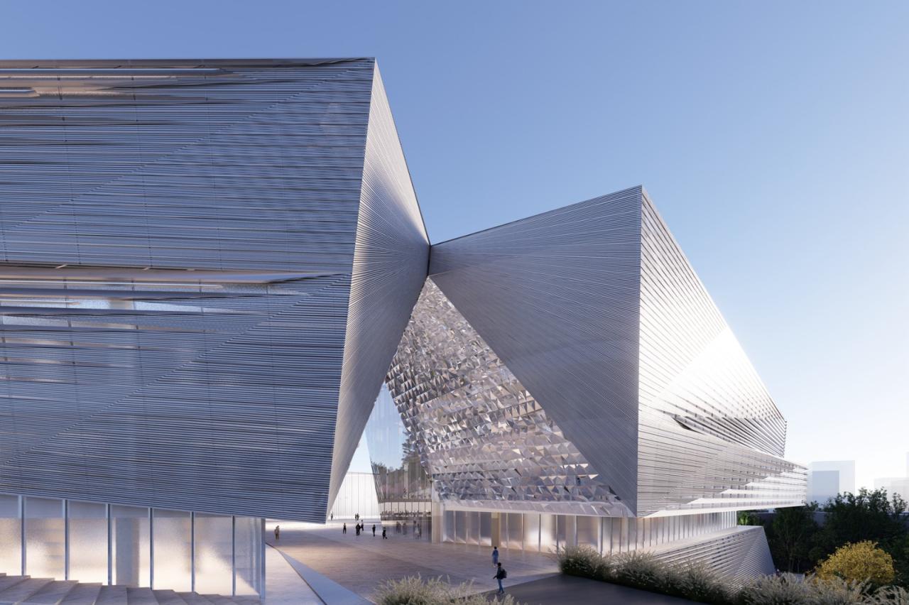 BIM建筑|深圳重点城市文化空间：龙华两心一馆 / AG汇创