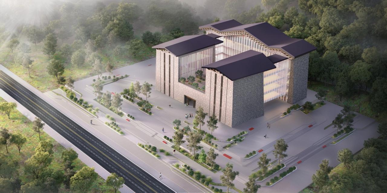 BIM建筑|西索石寨——马尔康市西索村文化综合体建筑设计 / 外行建筑