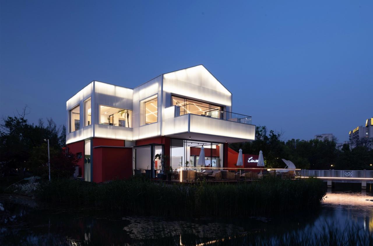 BIM建筑|古运河边的咖啡厅 / 有点建筑