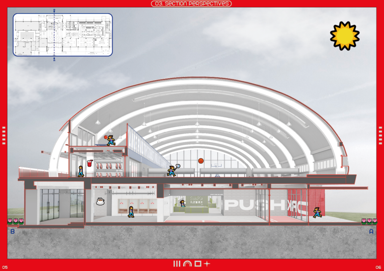 BIM建筑|用友运动中心 / DAGA大观建筑