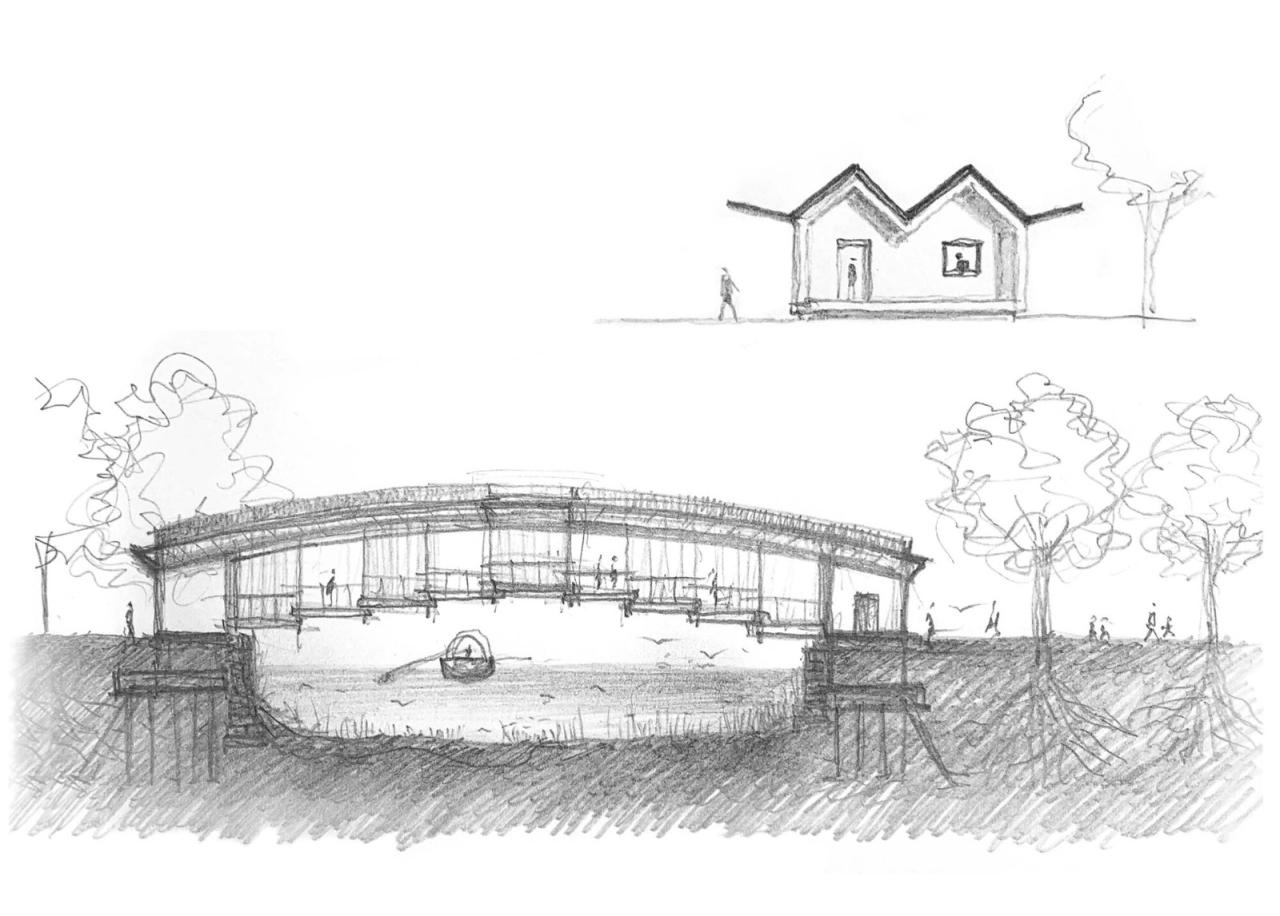 BIM建筑|九间廊桥 / 山水秀建筑事务所