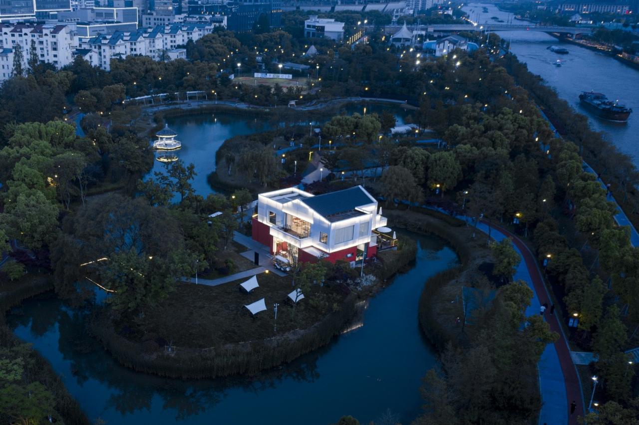 BIM建筑|古运河边的咖啡厅 / 有点建筑