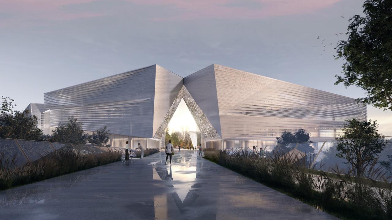 BIM建筑|深圳重点城市文化空间：龙华两心一馆 / AG汇创