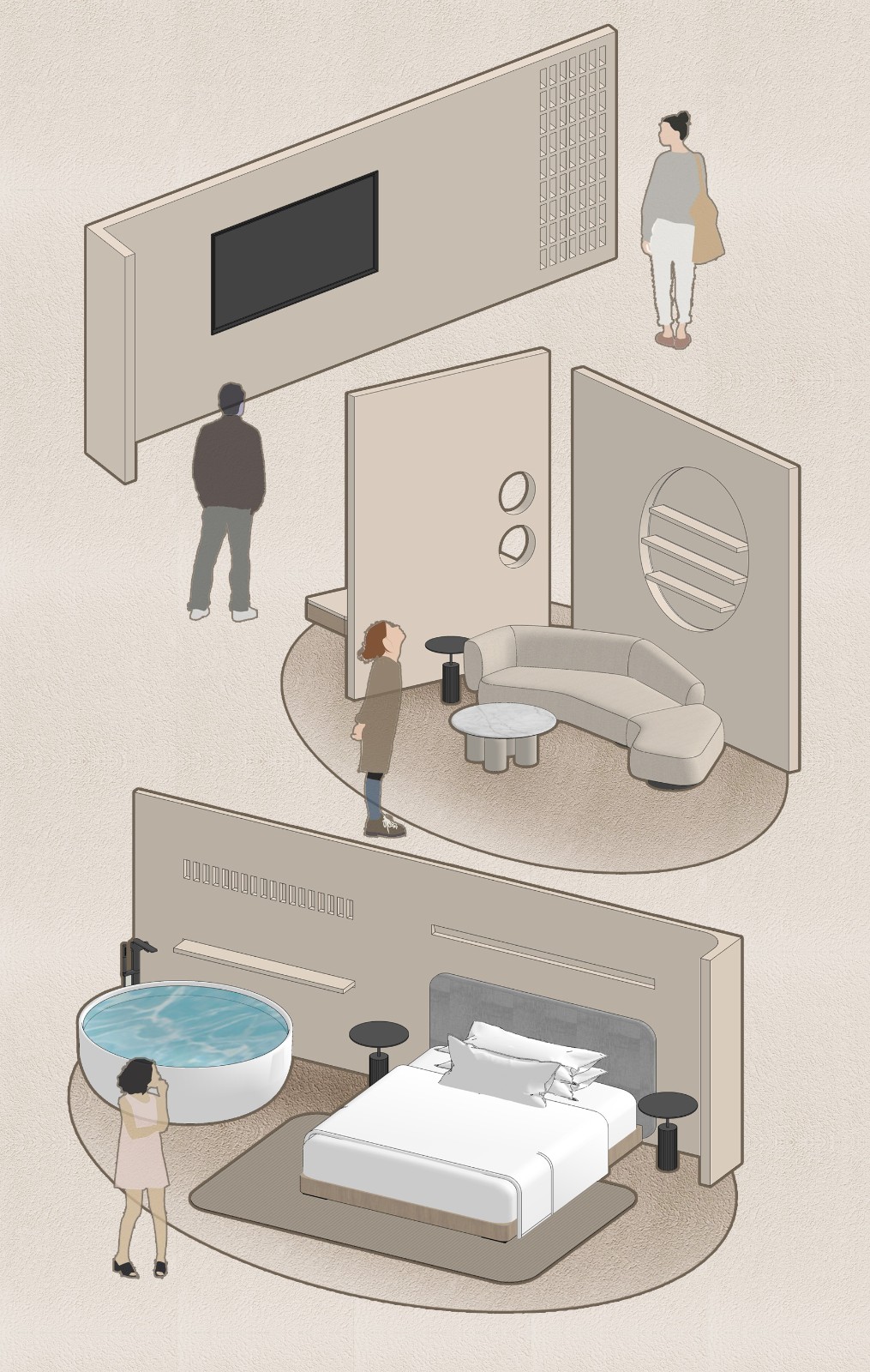 BIM建筑|千山境民宿：渔船回港，千山境 / 巢羽设计事务所