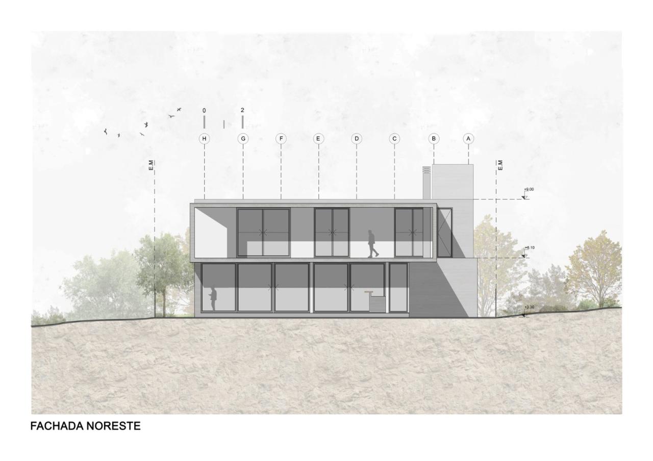 BIM建筑|竞技场中的房子 / Pablo Senmartin