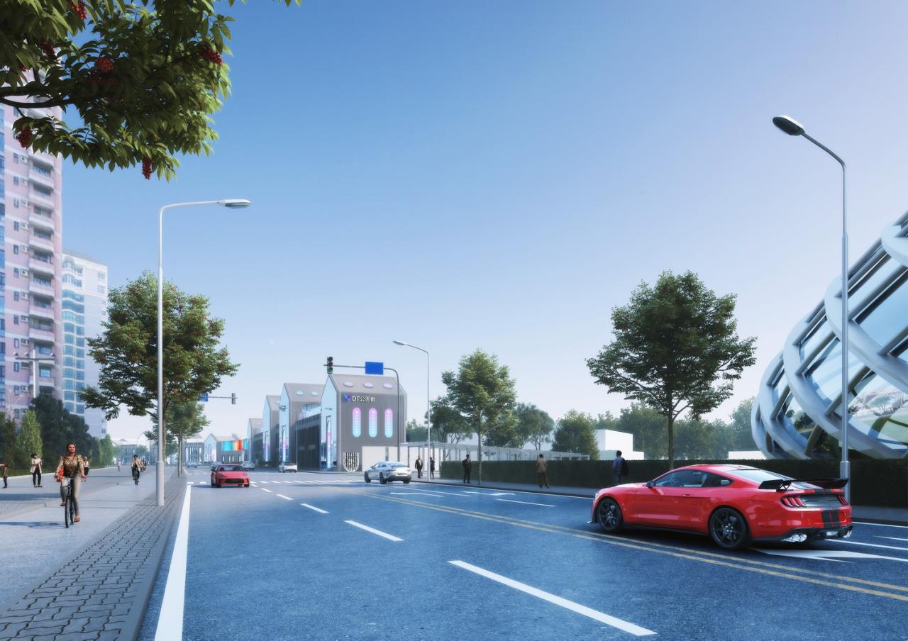 BIM建筑|DT公园西街数字孪生商街更新方案探索 / UUA建筑师事务所