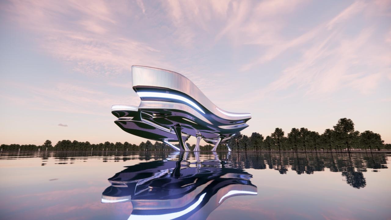 BIM建筑|META CAA LAB为斯芬克斯元宇宙戏剧节创建戏剧之城