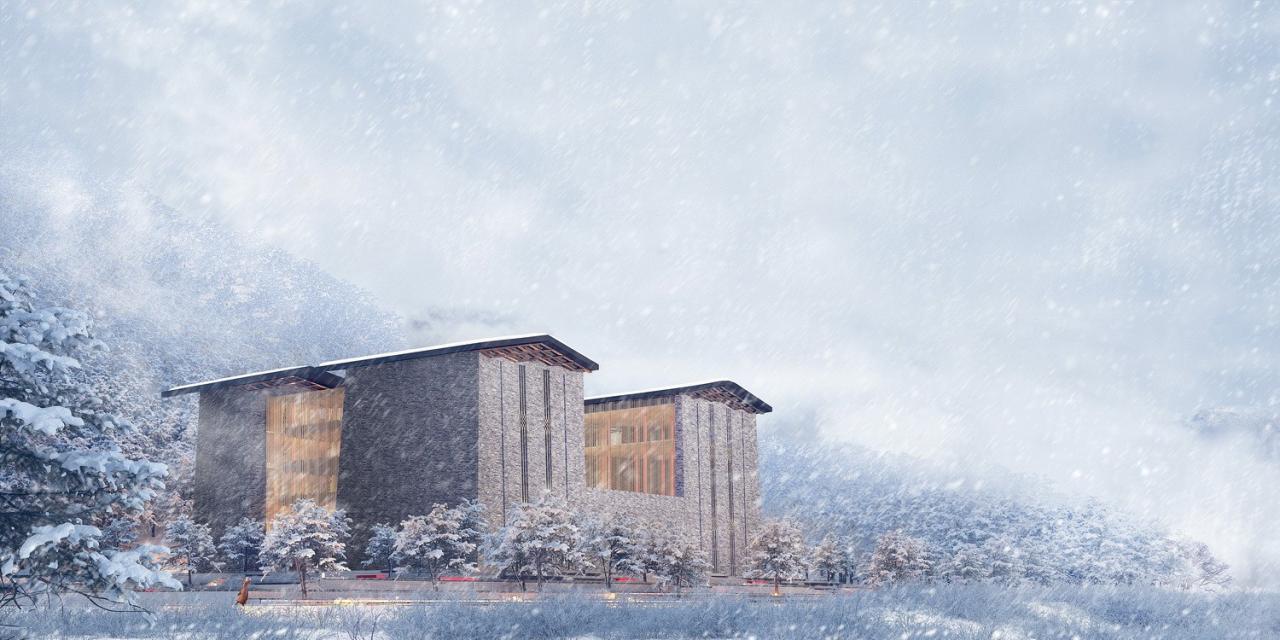 BIM建筑|西索石寨——马尔康市西索村文化综合体建筑设计 / 外行建筑