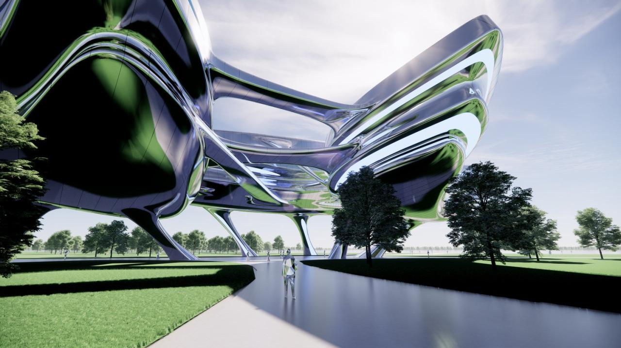 BIM建筑|META CAA LAB为斯芬克斯元宇宙戏剧节创建戏剧之城