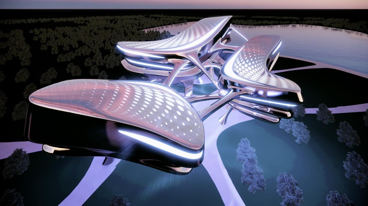 BIM建筑|META CAA LAB为斯芬克斯元宇宙戏剧节创建戏剧之城