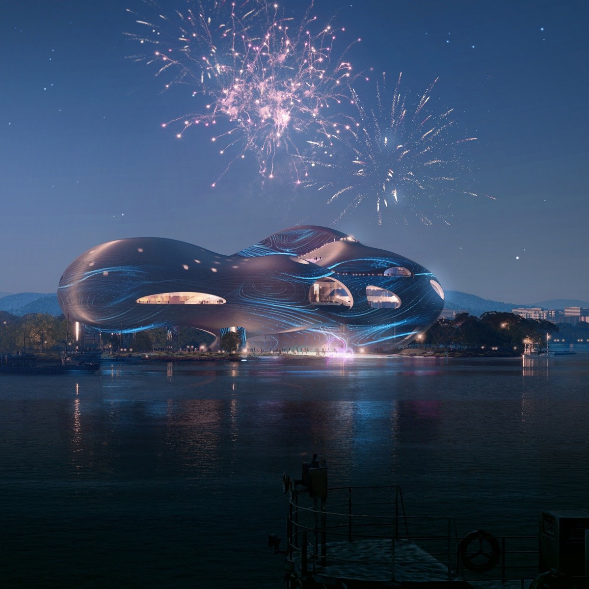 BIM建筑|以建造来修复被破坏的场地：宜昌大剧院中标深化方案 / OPEN