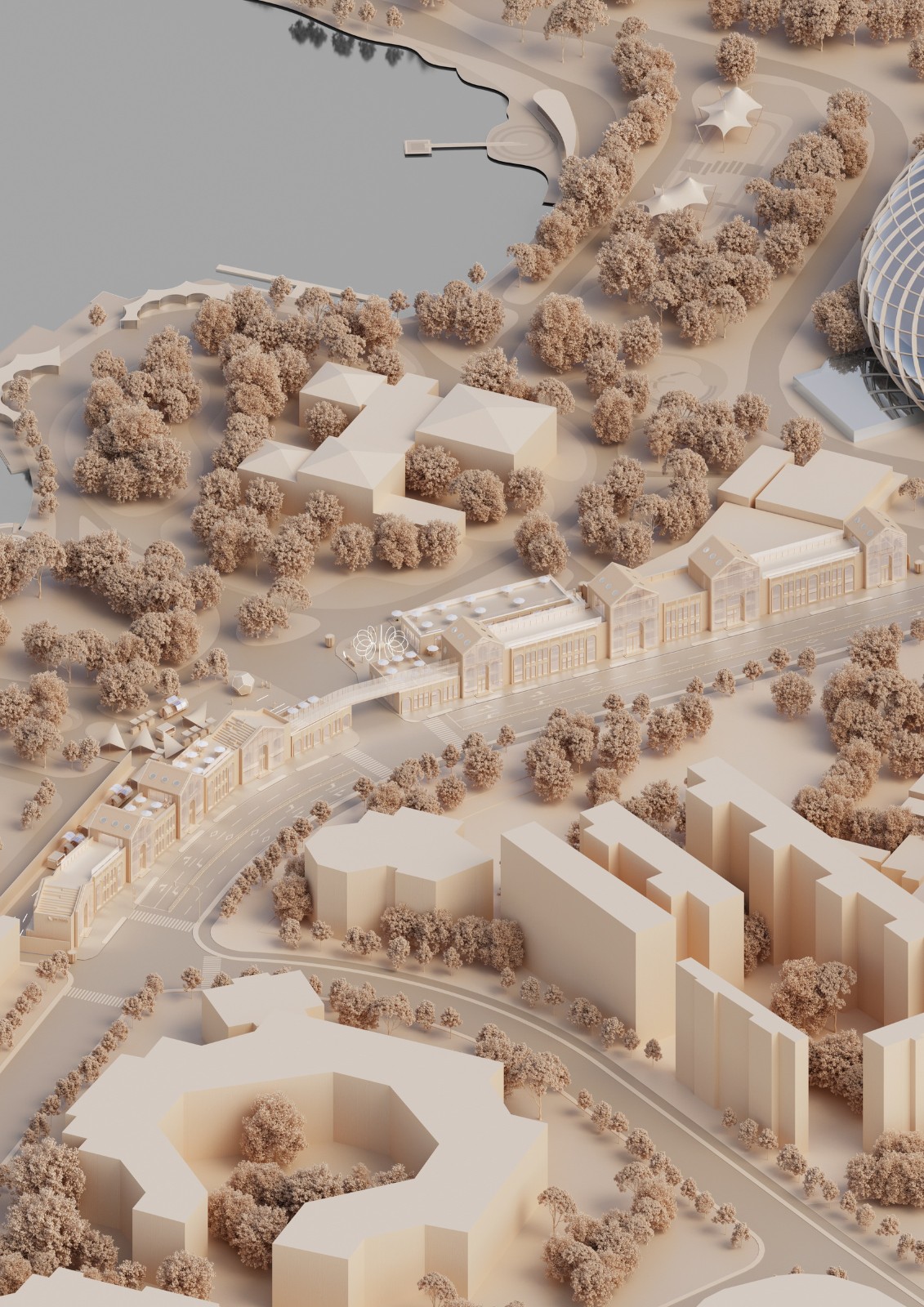 BIM建筑|DT公园西街数字孪生商街更新方案探索 / UUA建筑师事务所