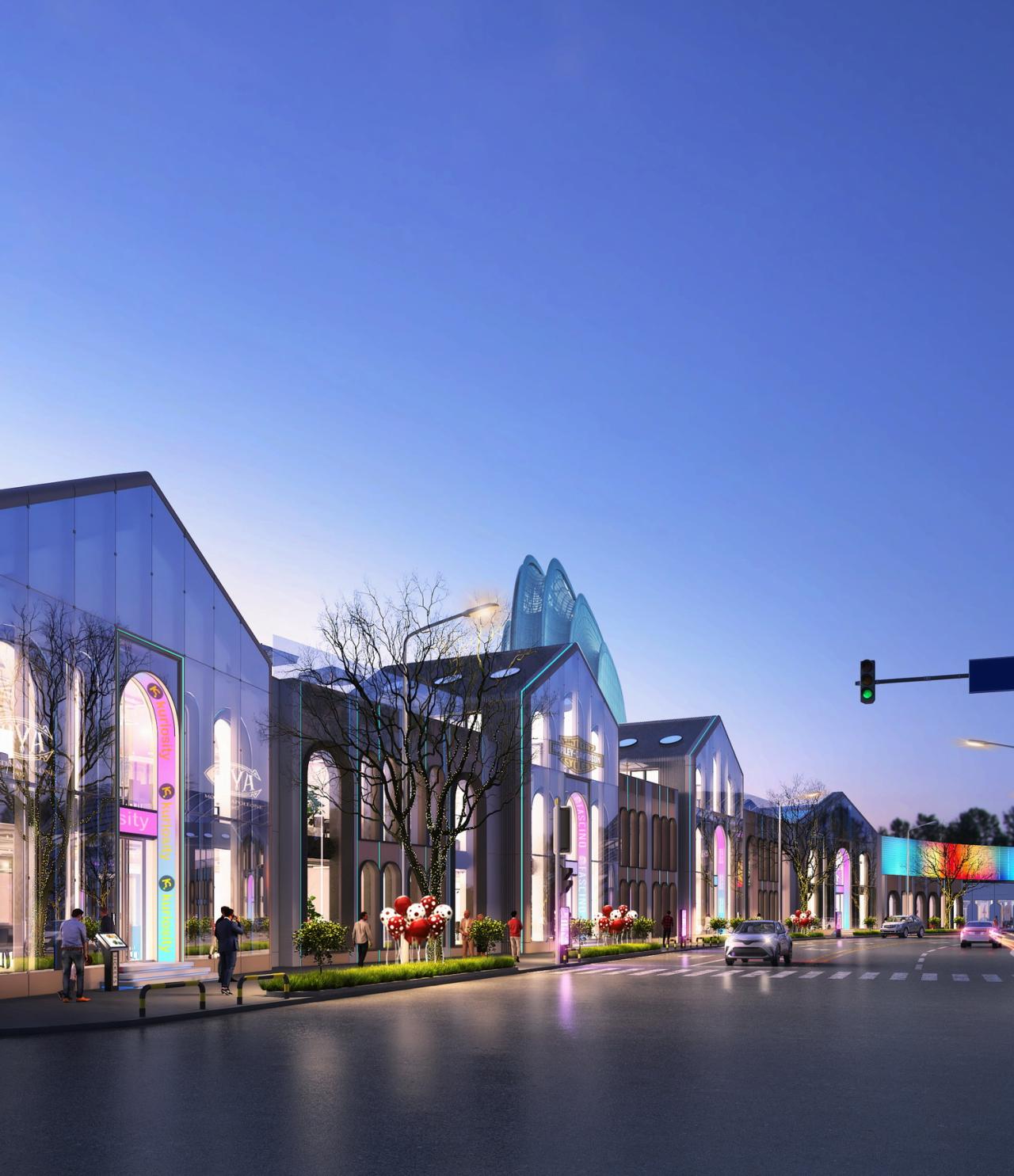 BIM建筑|DT公园西街数字孪生商街更新方案探索 / UUA建筑师事务所