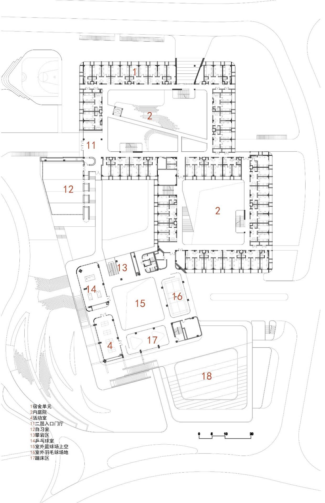 BIM建筑|电子科大长三角研究院（衢州）· 生活中心 / 同济院四时方院创新设计中心