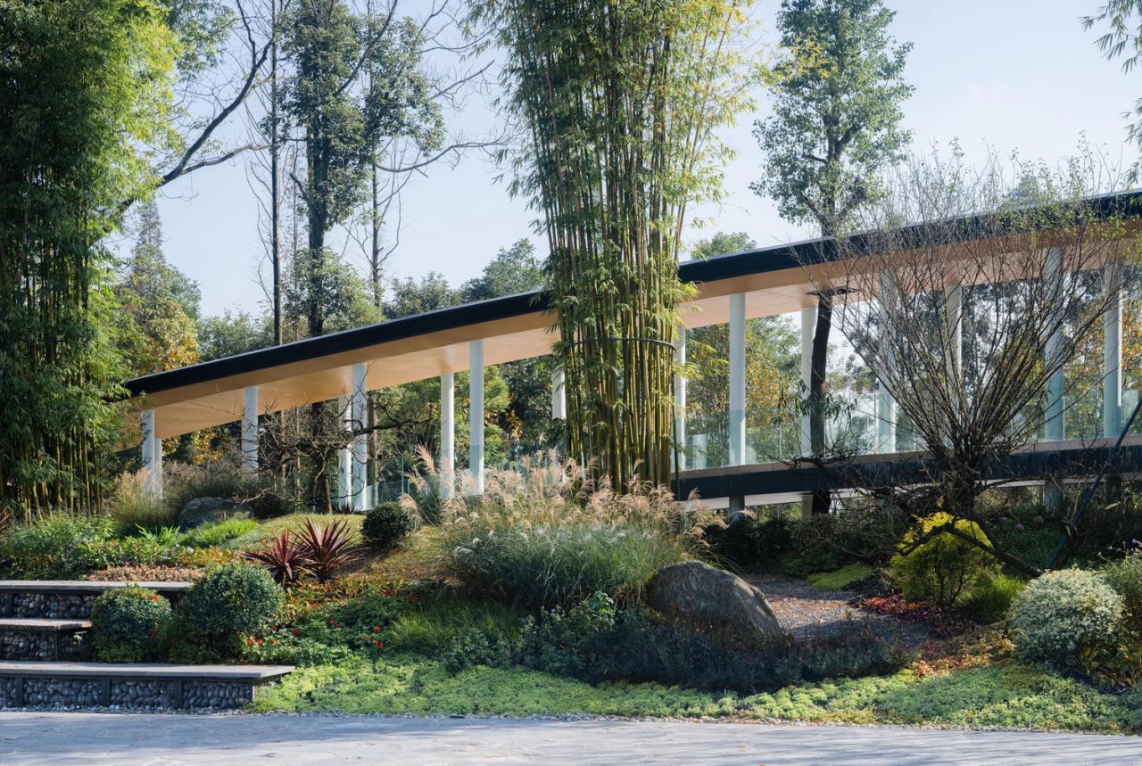 BIM建筑|竹文化的意象解读：崇州·竹艺村游客中心 / 小隐建筑