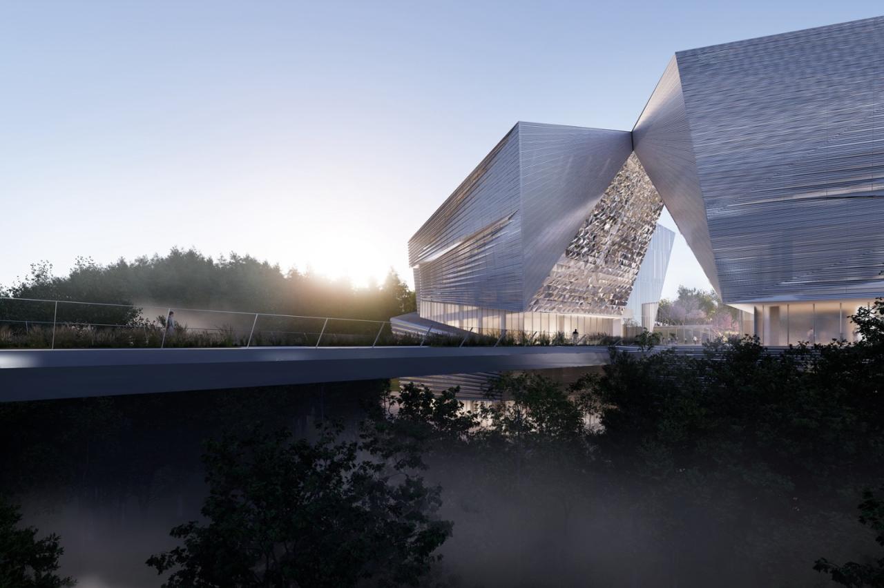 BIM建筑|深圳重点城市文化空间：龙华两心一馆 / AG汇创