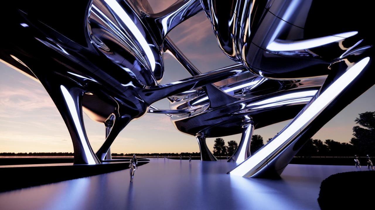 BIM建筑|META CAA LAB为斯芬克斯元宇宙戏剧节创建戏剧之城