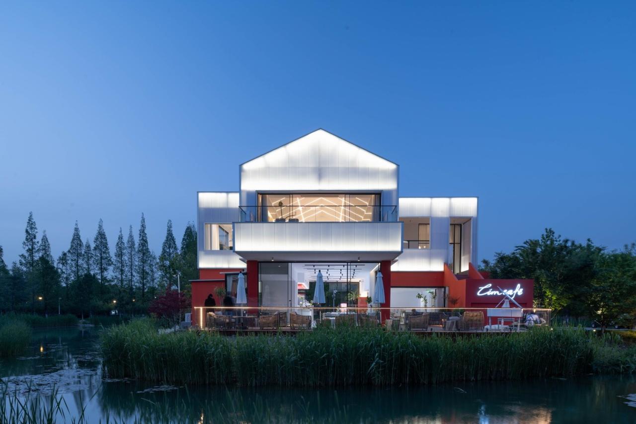 BIM建筑|古运河边的咖啡厅 / 有点建筑