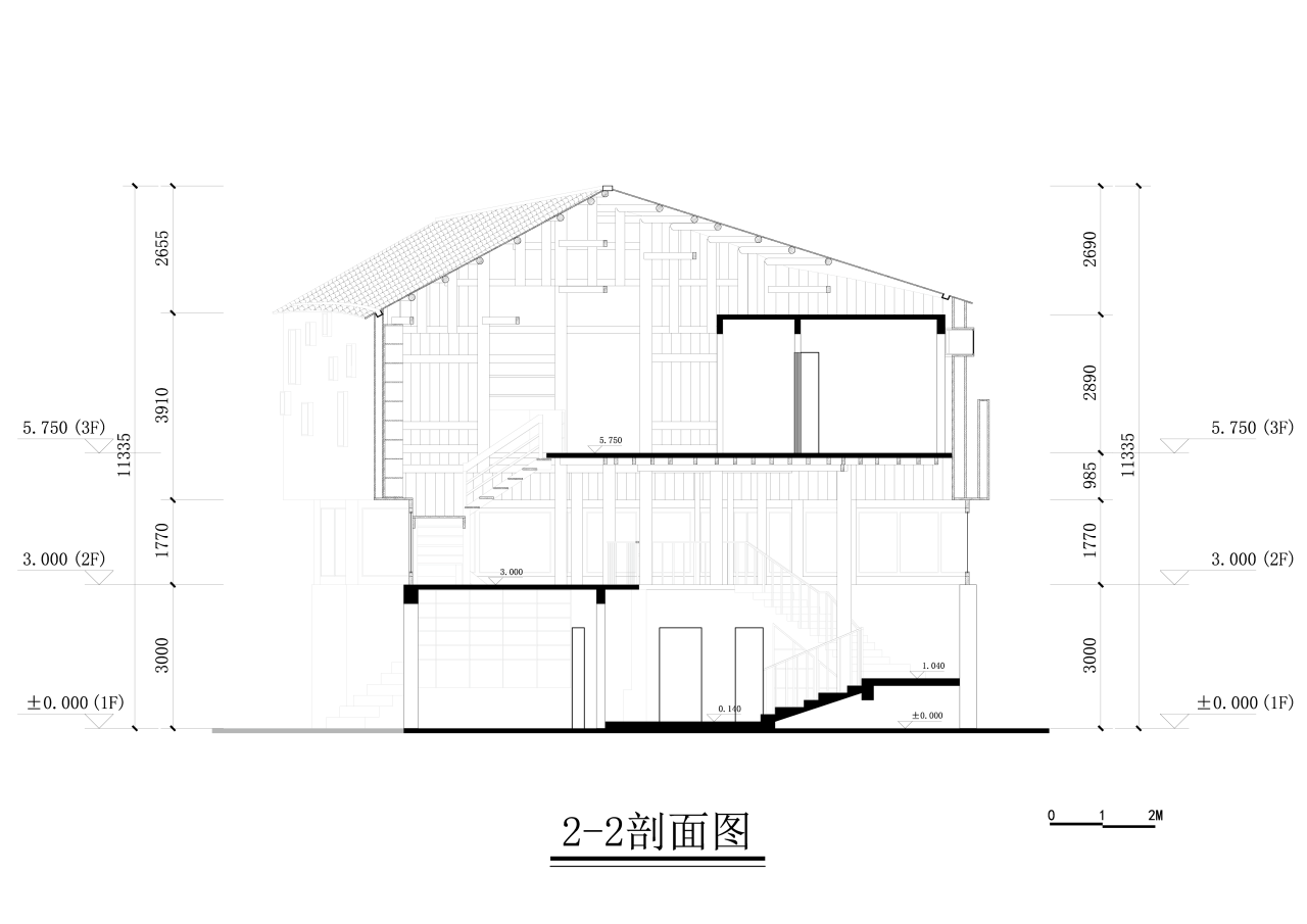 BIM建筑|归柳杨宅 / 無名营造社建筑事务所