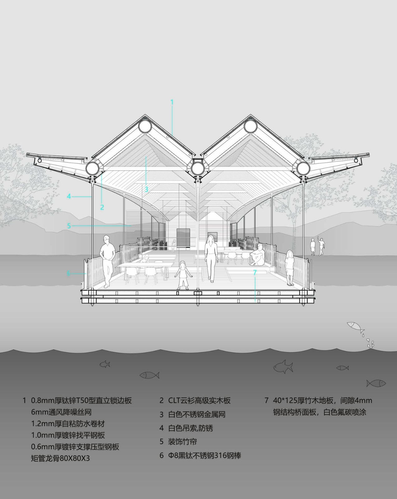 BIM建筑|九间廊桥 / 山水秀建筑事务所