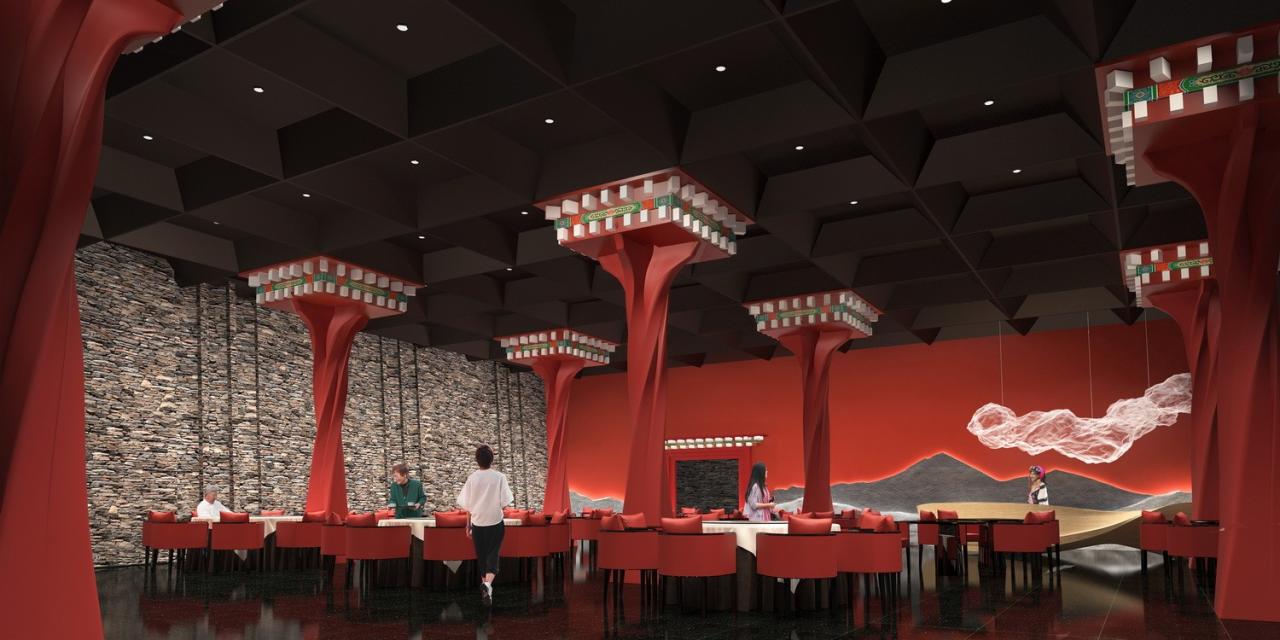 BIM建筑|西索石寨——马尔康市西索村文化综合体建筑设计 / 外行建筑