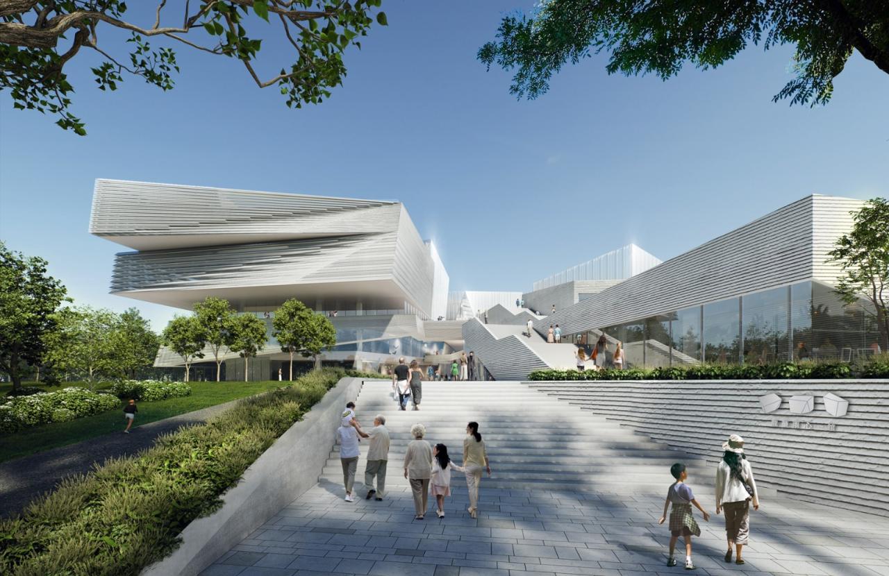 BIM建筑|深圳重点城市文化空间：龙华两心一馆 / AG汇创