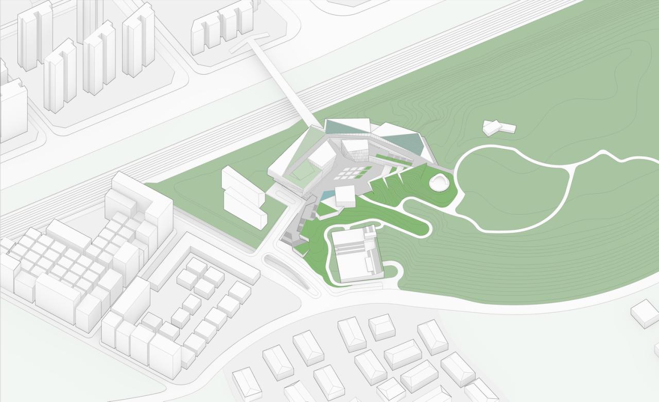 BIM建筑|深圳重点城市文化空间：龙华两心一馆 / AG汇创