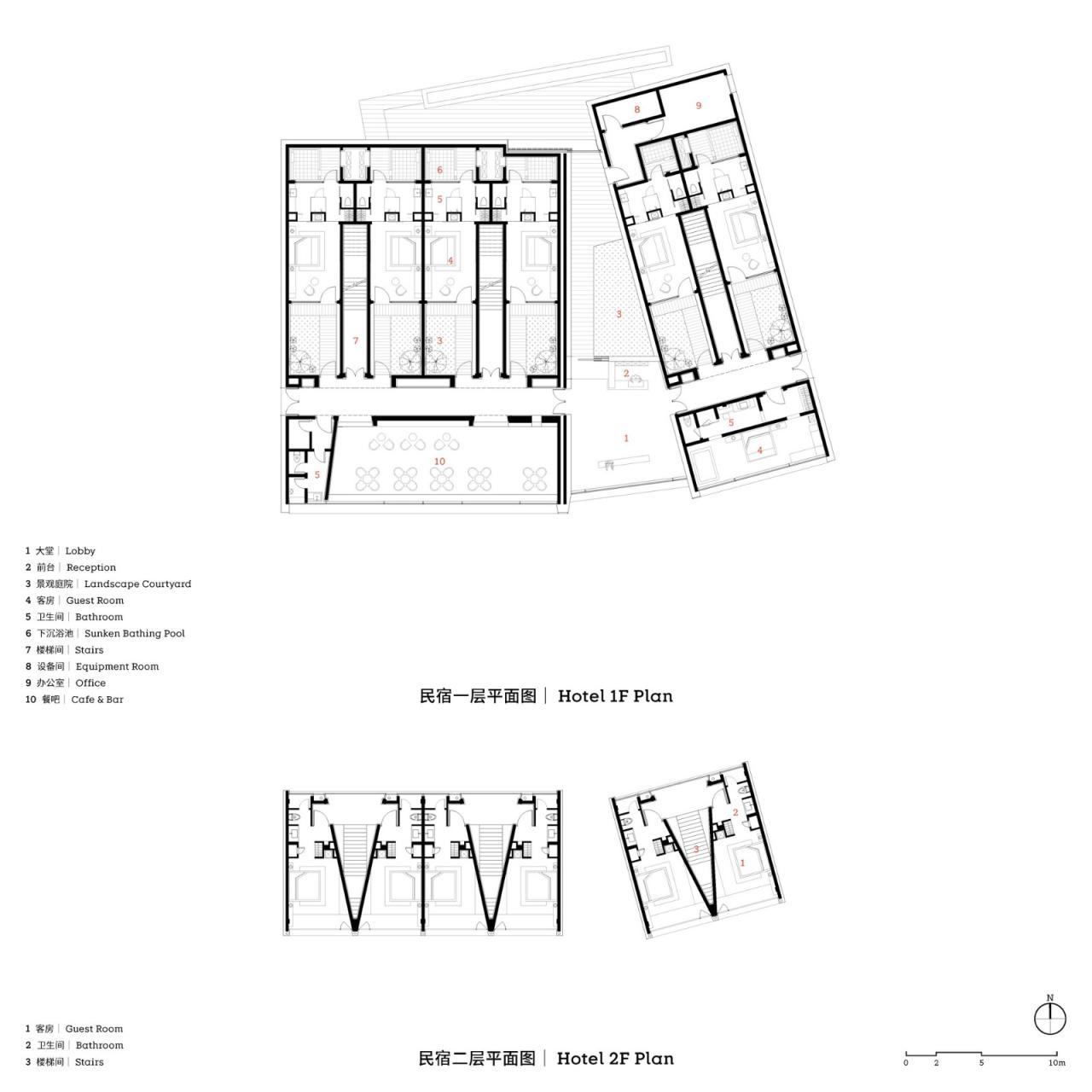 BIM建筑|泊船与人烟，曲水善湾船坞民宿 / goa大象设计