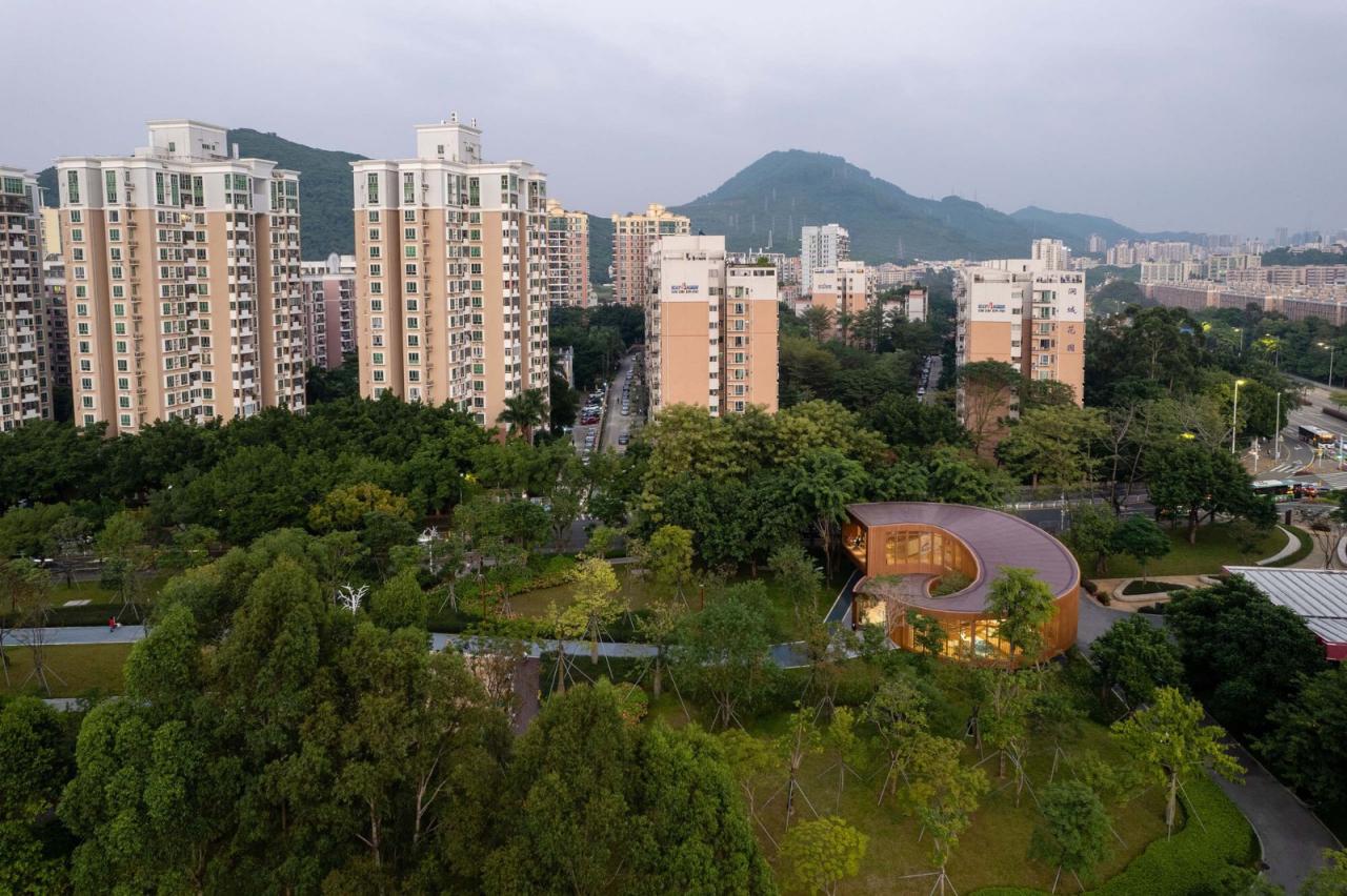 BIM建筑|大沙河生态长廊环形树屋 / 一树建筑工作室