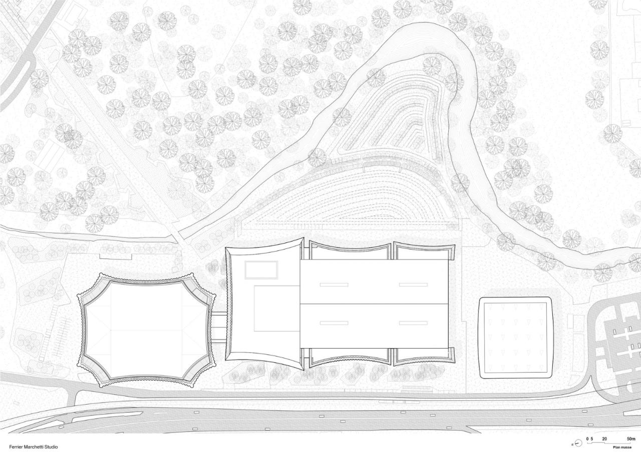 BIM建筑|透明‘外衣’，CO’Met 体育中心 / CMA+FMS+ Populus