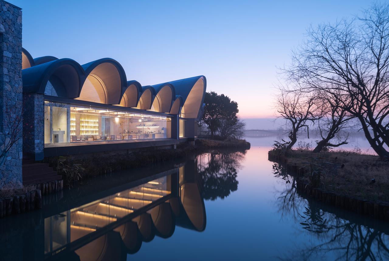 BIM建筑|泊船与人烟，曲水善湾船坞民宿 / goa大象设计