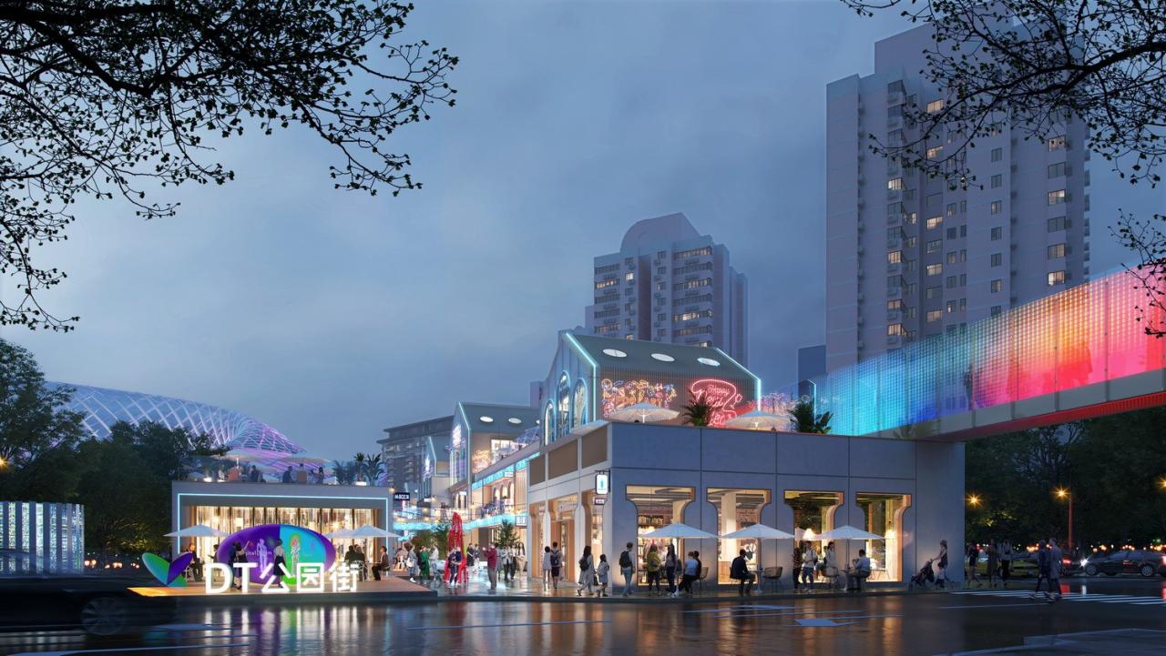 BIM建筑|DT公园西街数字孪生商街更新方案探索 / UUA建筑师事务所