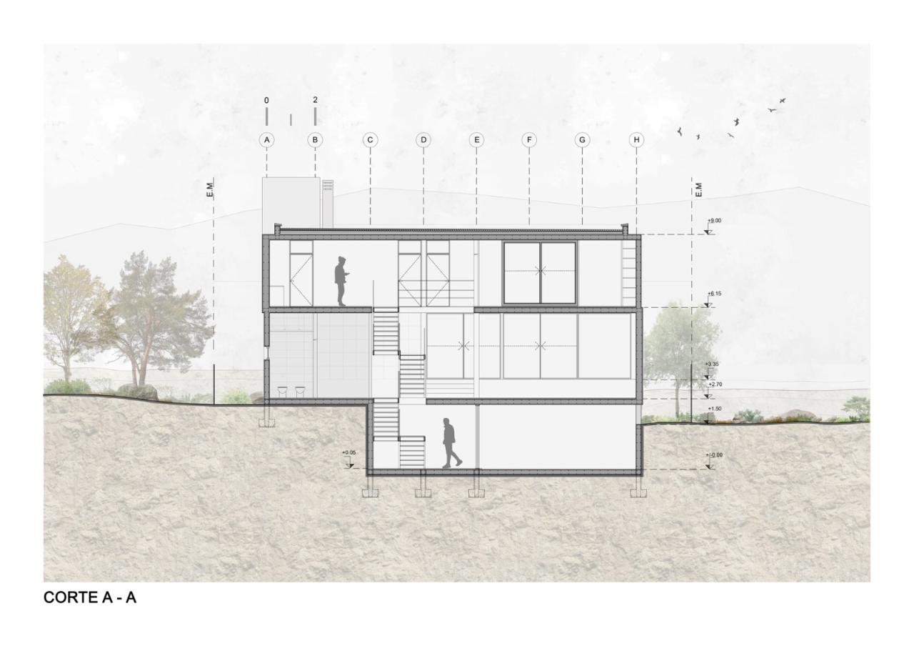 BIM建筑|竞技场中的房子 / Pablo Senmartin