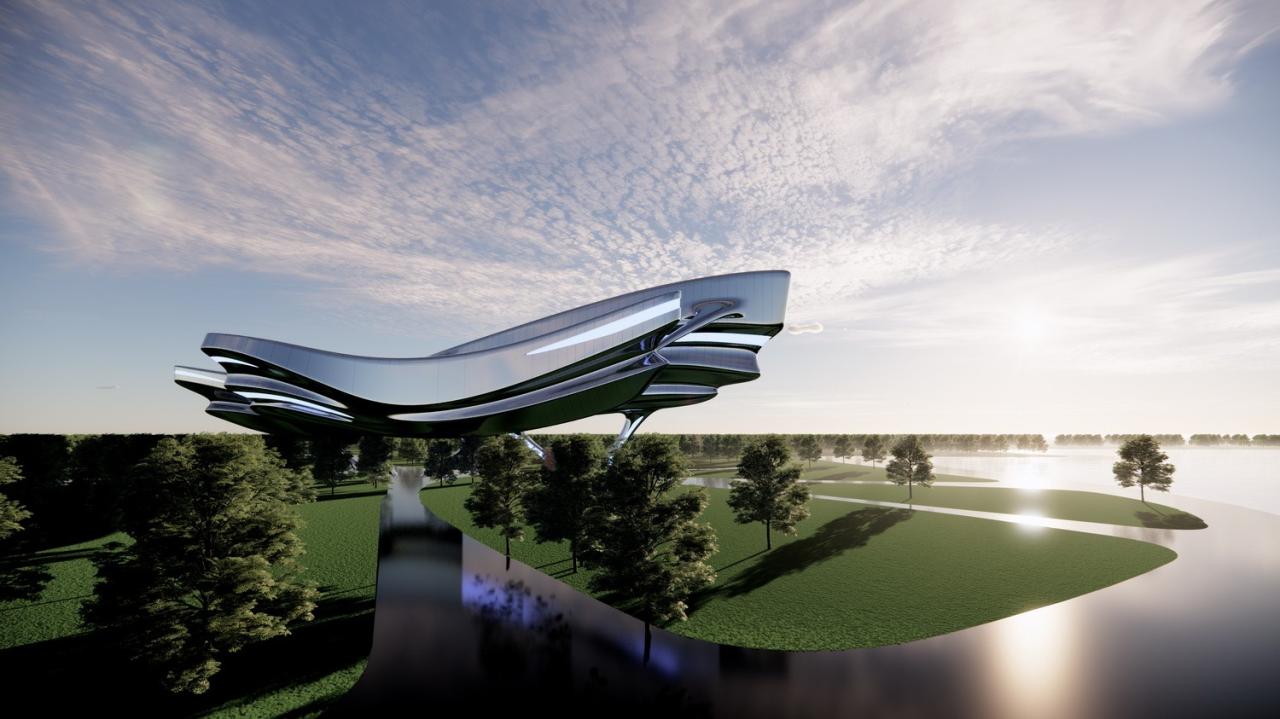 BIM建筑|META CAA LAB为斯芬克斯元宇宙戏剧节创建戏剧之城