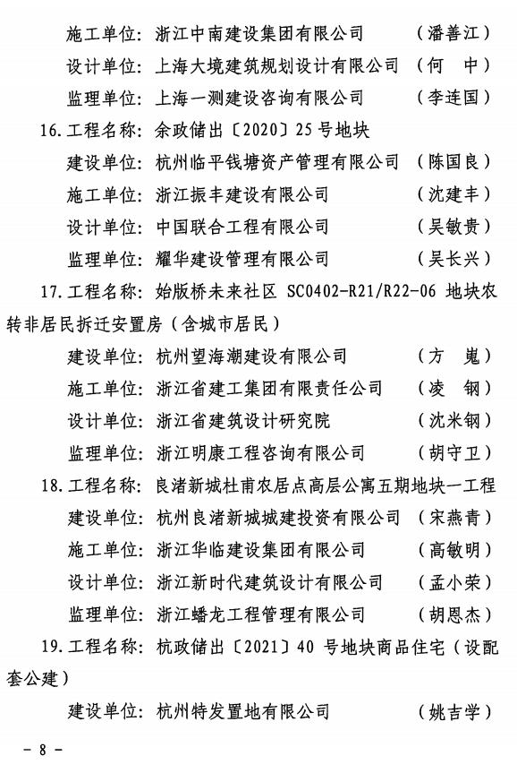 装配式政策|杭州市公布2022年度新型建筑工业化示范产业基地和示范项目名单