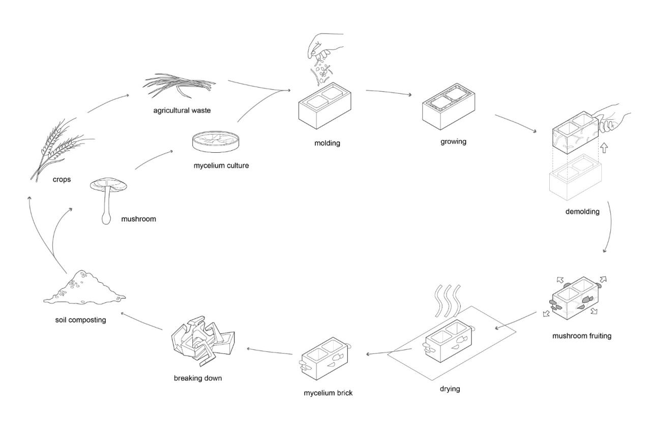 BIM建筑|反方向的构筑：蘑菇砖金字塔 / 陆轶辰 , Link-Arc建筑事务所