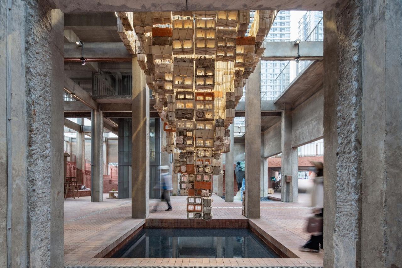 BIM建筑|反方向的构筑：蘑菇砖金字塔 / 陆轶辰 , Link-Arc建筑事务所