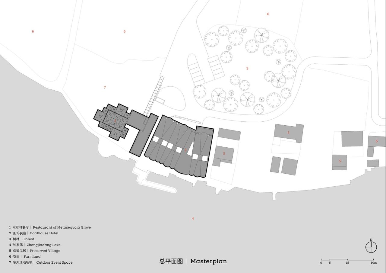 BIM建筑|泊船与人烟，曲水善湾船坞民宿 / goa大象设计