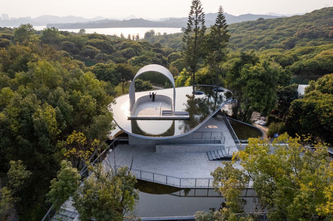 BIM建筑|深圳市南山区环西丽湖绿道（一期）二级驿站及周边景观设计 / 原作设计工作室