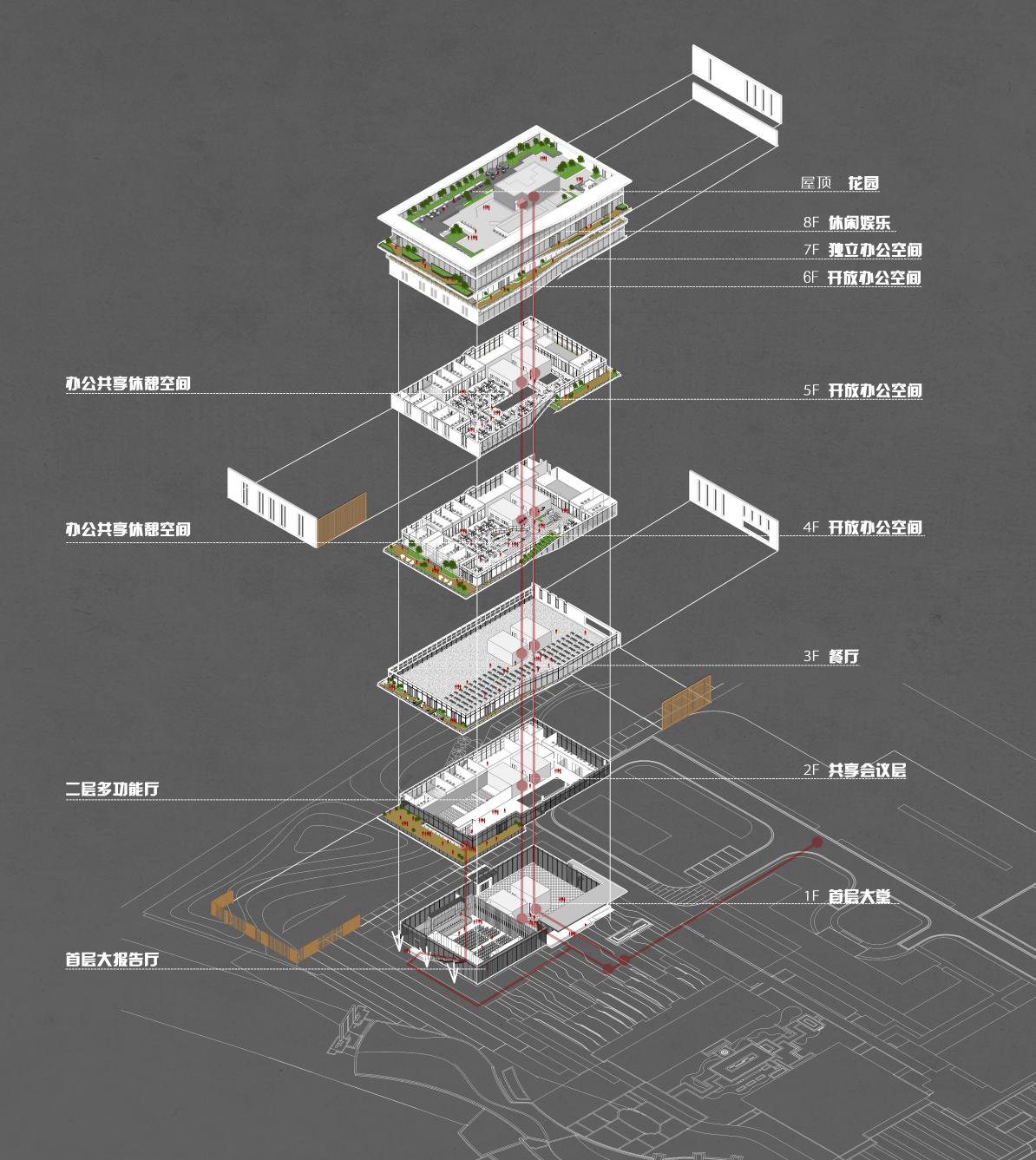 BIM建筑|立于水乡新区的精神堡垒：东莞水乡科创二期 / 森磊国际