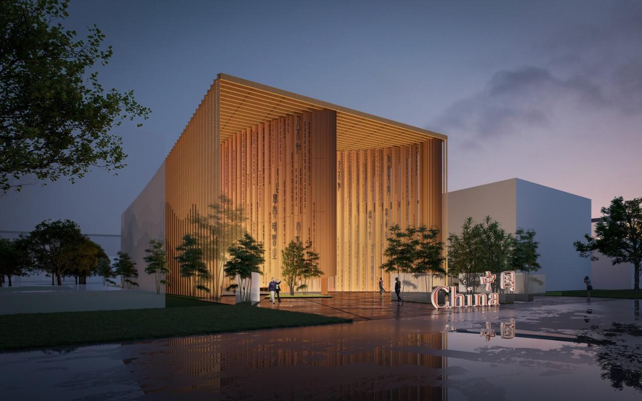 BIM建筑|2025 年日本大阪世博会中国馆：中华书简 / 中国建筑设计研究院