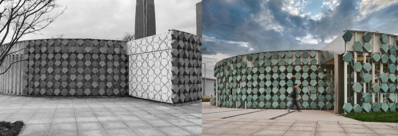 BIM建筑|青枫树下的LOAM瓷屋咖啡 / 八荒设计