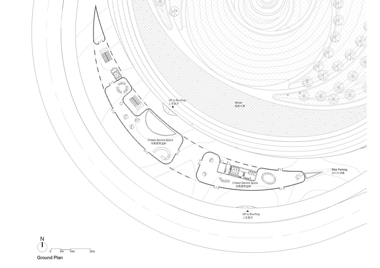 BIM建筑|天空之山，海口湾6号海滨驿站 / 藤本壮介建筑事务所