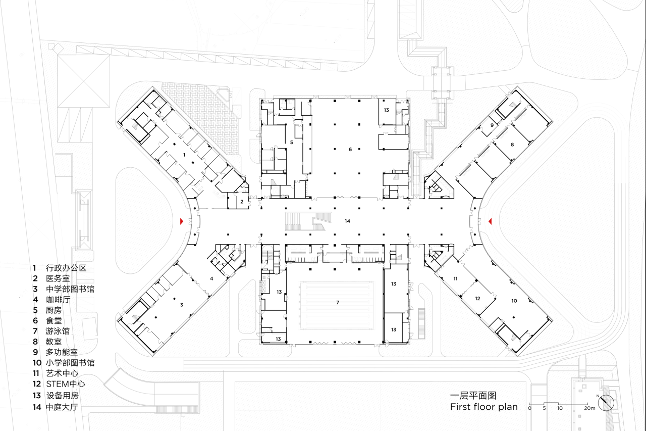 BIM建筑|Education Hub：HIS杭州国际学校 / 朱培栋-line+建筑事务所、gad
